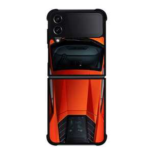 LAMBORGHINI HURACAN EVO ORANGE Samsung Galaxy Z Flip 4 Case Cover