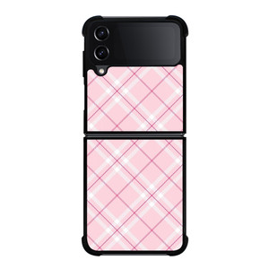 LIGHT PINK PLAID PATTERN Samsung Galaxy Z Flip 4 Case Cover