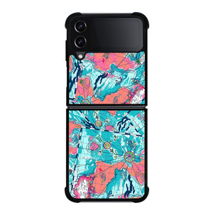 LILLY PULITZER MAP PATTERN Samsung Galaxy Z Flip 4 Case Cover LILLY PULITZER MAP PATTERN Samsung Galaxy Z Flip 4 Case Cover