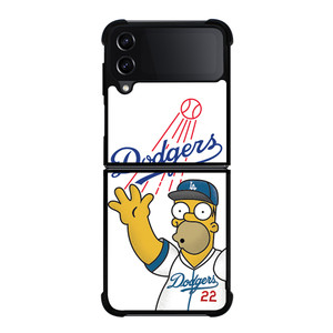 LOS ANGELES DODGERS THE SIMPSONS Samsung Galaxy Z Flip 4 Case Cover