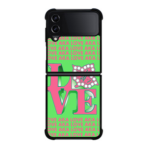 LOVE AKA PINK AND GREEN Samsung Galaxy Z Flip 4 Case Cover LOVE AKA PINK AND GREEN Samsung Galaxy Z Flip 4 Case Cover