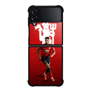 MANCHESTER UNITED MARCUS RAHFORD Samsung Galaxy Z Flip 4 Case Cover
