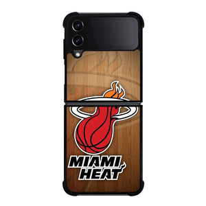 MIAMI HEAT WOODEN LOGO NBA Samsung Galaxy Z Flip 4 Case Cover MIAMI HEAT WOODEN LOGO NBA Samsung Galaxy Z Flip 4 Case Cover