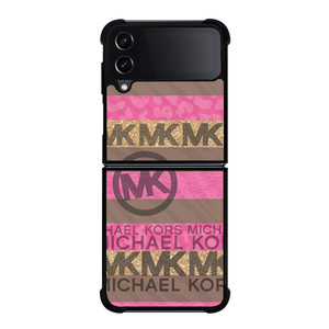 MICHAEL KORS PINK STRIP LOGO Samsung Galaxy Z Flip 4 Case Cover