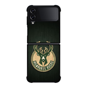 MILWAUKEE BUCKS WOODEN LOGO Samsung Galaxy Z Flip 4 Case Cover