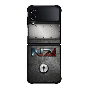 N7 MASS EFFECT METAL LOGO Samsung Galaxy Z Flip 4 Case Cover
