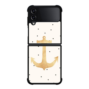 NAUTICAL ANCHOR POLKADOT Samsung Galaxy Z Flip 4 Case Cover