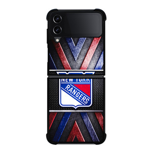 NEW YORK RANGERS NHL METAL LOGO Samsung Galaxy Z Flip 4 Case Cover