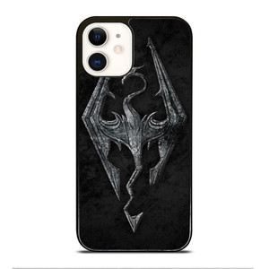 THE ELDER SCROLLS V SKYRIM EMBLEM iPhone 12 Case Cover THE ELDER SCROLLS V SKYRIM EMBLEM iPhone 12 Case Cover