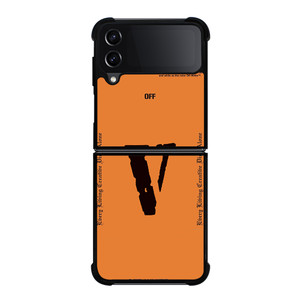 OFF WHITE V LONE LOGO Samsung Galaxy Z Flip 4 Case Cover