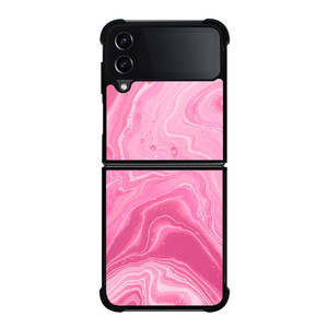 PINK LIQUID TEXTURES Samsung Galaxy Z Flip 4 Case Cover