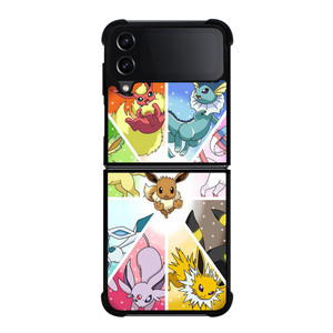 POKEMON ALL EEVEE Samsung Galaxy Z Flip 4 Case Cover POKEMON ALL EEVEE Samsung Galaxy Z Flip 4 Case Cover