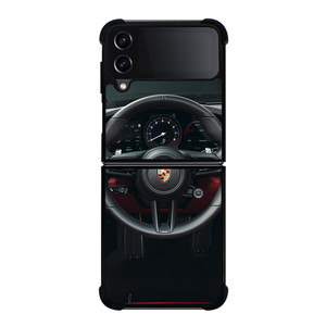PORSCHE CAR STEERING LOGO Samsung Galaxy Z Flip 4 Case Cover