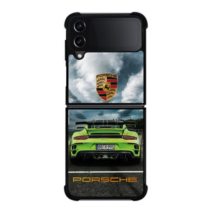 PORSCHE LOGO GREEN CAR Samsung Galaxy Z Flip 4 Case Cover