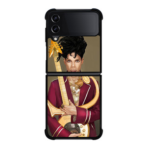 PRINCE PURPLE IN MEMORIAM AND GUITAR Samsung Galaxy Z Flip 4 Case Cover
