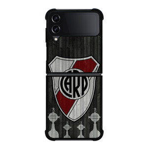 RIVER PLATE EL MAS GRANDE WOODEN LOGO Samsung Galaxy Z Flip 4 Case Cover