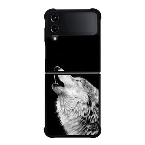ROAR WHITE WOLF Samsung Galaxy Z Flip 4 Case Cover