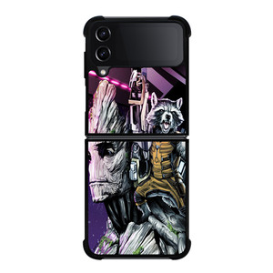 ROCKET RACCOON AND GROOT MARVEL Samsung Galaxy Z Flip 4 Case Cover