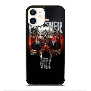 THE PUNISHER SKULL MARVEL iPhone 12 Case Cover THE PUNISHER SKULL MARVEL iPhone 12 Case Cover