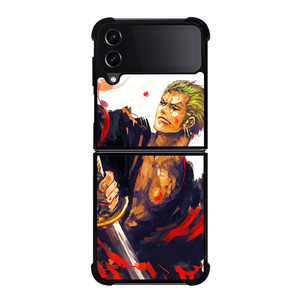 RORONOA ZORO ONE PIECE ART Samsung Galaxy Z Flip 4 Case Cover