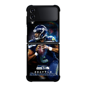 RUSSELL WILSON SEATTLE SEAHAWKS NFL Samsung Galaxy Z Flip 4 Case Cover