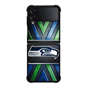 SEATTLE SEAHAWKS METAL LOGO Samsung Galaxy Z Flip 4 Case Cover SEATTLE SEAHAWKS METAL LOGO Samsung Galaxy Z Flip 4 Case Cover