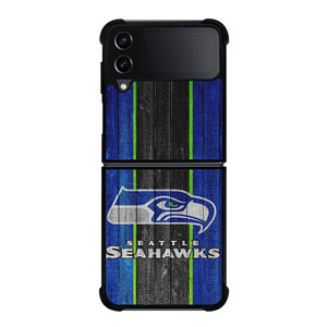 SEATTLE SEAHAWKS WOODEN LOGO NFL Samsung Galaxy Z Flip 4 Case Cover