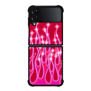 SNINY PINK FLAMES Samsung Galaxy Z Flip 4 Case Cover