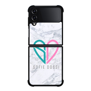 SOFIE DOSSI MARBELE LOGO Samsung Galaxy Z Flip 4 Case Cover SOFIE DOSSI MARBELE LOGO Samsung Galaxy Z Flip 4 Case Cover