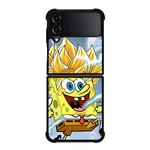SPONGEBOB DRAGON BALL SAIYAN Samsung Galaxy Z Flip 4 Case Cover