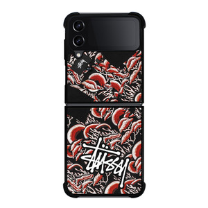 STUSSY CORAL PATTERN Samsung Galaxy Z Flip 4 Case Cover