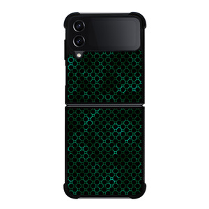 STYLISH HEXAGONAL GREEN PATTERN Samsung Galaxy Z Flip 4 Case Cover