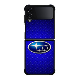 SUBARU BLUE METAL LOGO Samsung Galaxy Z Flip 4 Case Cover