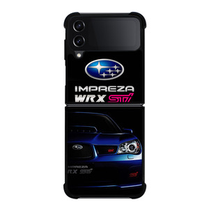 SUBARU IMPREZA WRX STI BLUE CAR Samsung Galaxy Z Flip 4 Case Cover