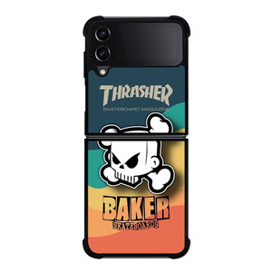 THRASHER SKATEBOARD MAGAZINE BAKER Samsung Galaxy Z Flip 4 Case Cover THRASHER SKATEBOARD MAGAZINE BAKER Samsung Galaxy Z Flip 4 Case Cover