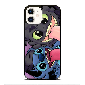 TOOTHLESS AND STITCH CARTOON iPhone 12 Case Cover