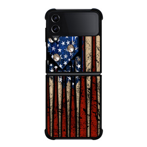 USA FLAG AMERICAN BASEBALL Samsung Galaxy Z Flip 4 Case Cover