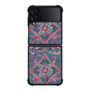 VERA BRADLEY FLOWER PATTERN 2 Samsung Galaxy Z Flip 4 Case Cover VERA BRADLEY FLOWER PATTERN 2 Samsung Galaxy Z Flip 4 Case Cover