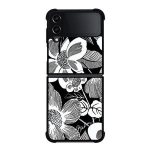 VERA BRADLEY WHITE BLOOMS Samsung Galaxy Z Flip 4 Case Cover VERA BRADLEY WHITE BLOOMS Samsung Galaxy Z Flip 4 Case Cover