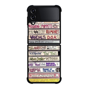 VINTAGE CASETTE COLLAGE 2 Samsung Galaxy Z Flip 4 Case Cover VINTAGE CASETTE COLLAGE 2 Samsung Galaxy Z Flip 4 Case Cover