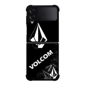 VOLCOM BLACK LOGO Samsung Galaxy Z Flip 4 Case Cover VOLCOM BLACK LOGO Samsung Galaxy Z Flip 4 Case Cover