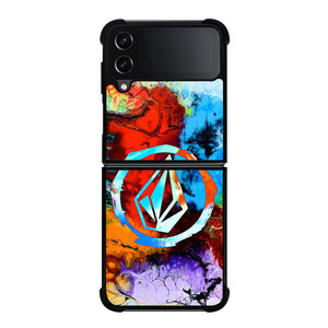 VOLCOM COLORFUL LOGO Samsung Galaxy Z Flip 4 Case Cover VOLCOM COLORFUL LOGO Samsung Galaxy Z Flip 4 Case Cover
