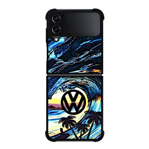 VOLKSWAGEN VW LOGO OCEAN Samsung Galaxy Z Flip 4 Case Cover VOLKSWAGEN VW LOGO OCEAN Samsung Galaxy Z Flip 4 Case Cover