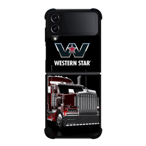WESTERN STAR TRUCK LOGO Samsung Galaxy Z Flip 4 Case Cover WESTERN STAR TRUCK LOGO Samsung Galaxy Z Flip 4 Case Cover