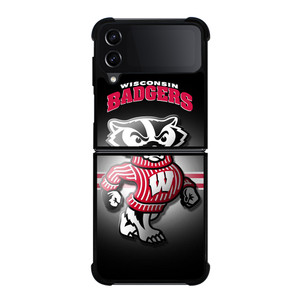 WISCONSIN BADGER FOOTBALL LOGO Samsung Galaxy Z Flip 4 Case Cover WISCONSIN BADGER FOOTBALL LOGO Samsung Galaxy Z Flip 4 Case Cover