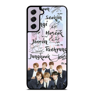 BANGTAN BOYS BTS SIGNATURE Samsung Galaxy S21 FE Case Cover BANGTAN BOYS BTS SIGNATURE Samsung Galaxy S21 FE Case Cover