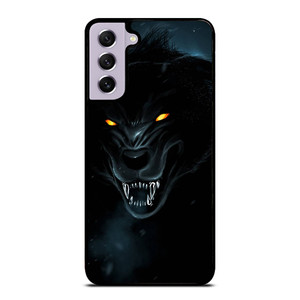 BLACK WILD WOLF Samsung Galaxy S21 FE Case Cover BLACK WILD WOLF Samsung Galaxy S21 FE Case Cover
