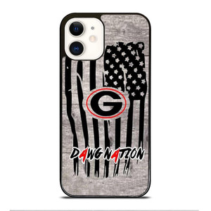 UNIVERSITY OF GEORGIA BULLDOGSWOODEN LOGO iPhone 12 Case Cover UNIVERSITY OF GEORGIA BULLDOGSWOODEN LOGO iPhone 12 Case Cover