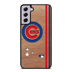 CHICAGO CUBS UBS MLB WOODEN LOGO Samsung Galaxy S21 FE Case Cover