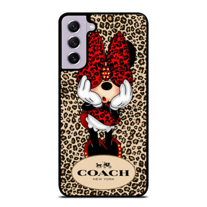 COACH MINNIE MOUSE LEOPARD Samsung Galaxy S21 FE Case Cover COACH MINNIE MOUSE LEOPARD Samsung Galaxy S21 FE Case Cover